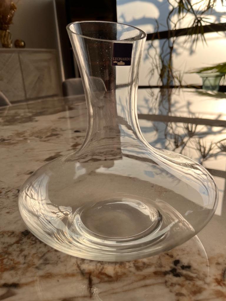 Decanteerkaraf ‘Leonardo’ (2 stuks beschikbaar), Huis en Inrichting, Keuken | Servies, Ophalen, Glas of Glazen, Nieuw, Glas
