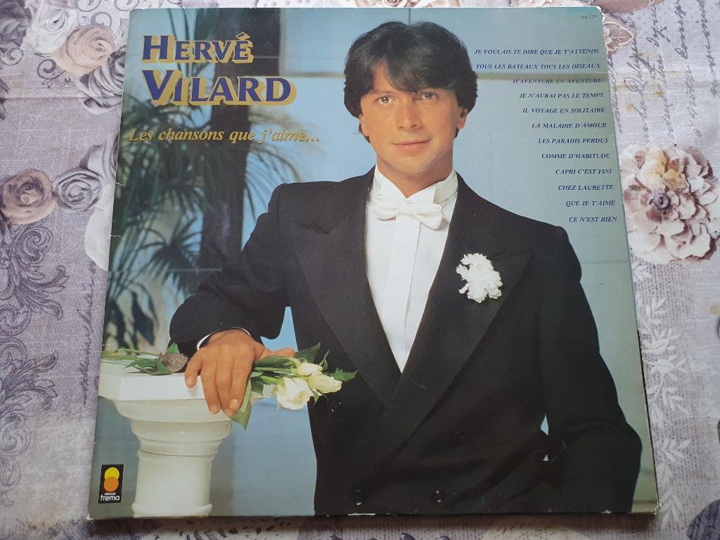 Disque vinyl 33 tours Hervé Vilard ‎ Les Chansons Que J'aime, Ophalen of Verzenden, Zo goed als nieuw