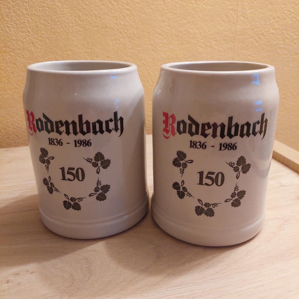 Rodenbach - 2 bierpotten, Huis en Inrichting, Ophalen, Glas of Glazen, Nieuw, Overige stijlen