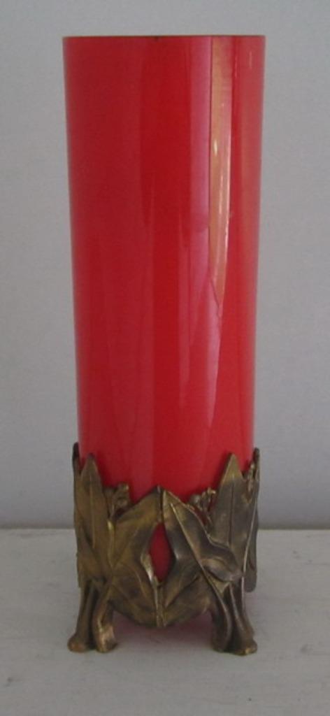 vase en verre tango rouge art déco M. Powolny, Envoi