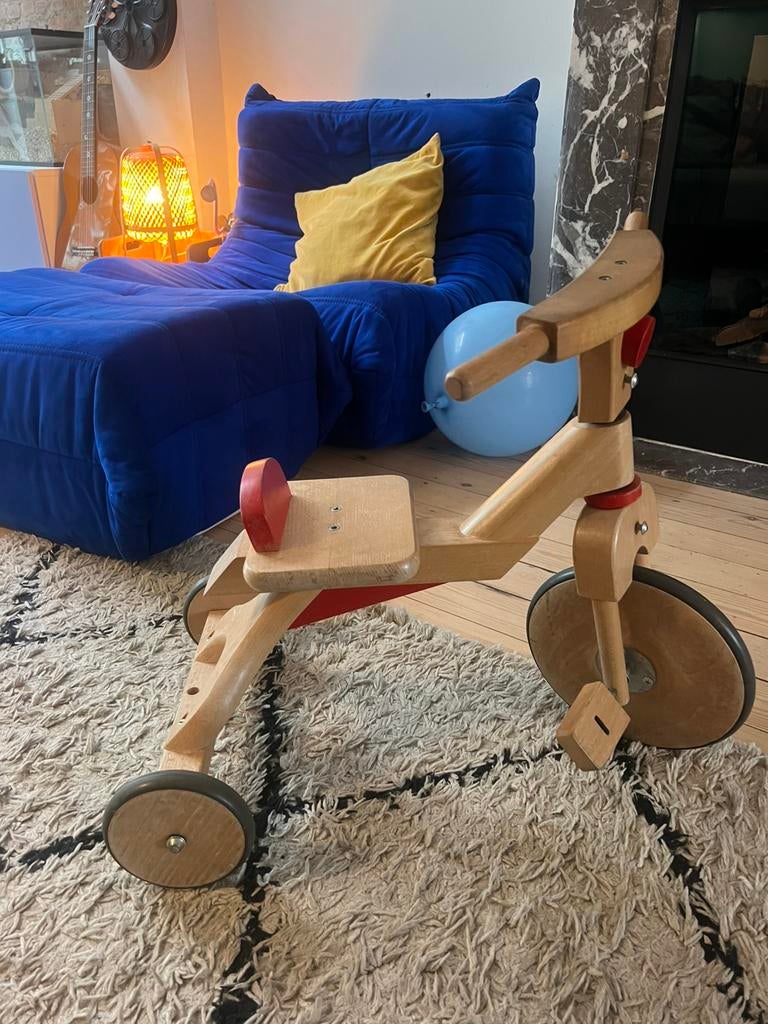 Houten driewieler, Fietsen en Brommers, Ophalen, Gebruikt