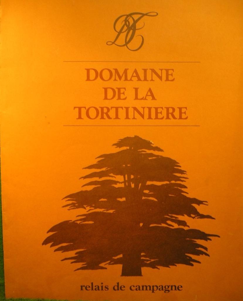 VINTAGE/MENU DOMAINE DE LA TORTINIERE/ANNEES 80, Enlèvement ou Envoi, Utilisé, Autres types