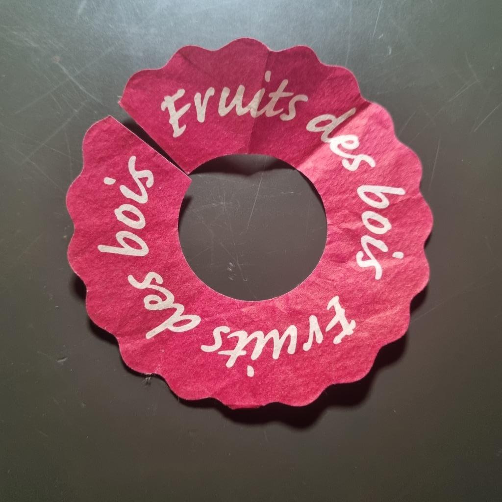 Collerette à verre Fruits des bois, Enlèvement ou Envoi, Utilisé, Autres types, Autres marques