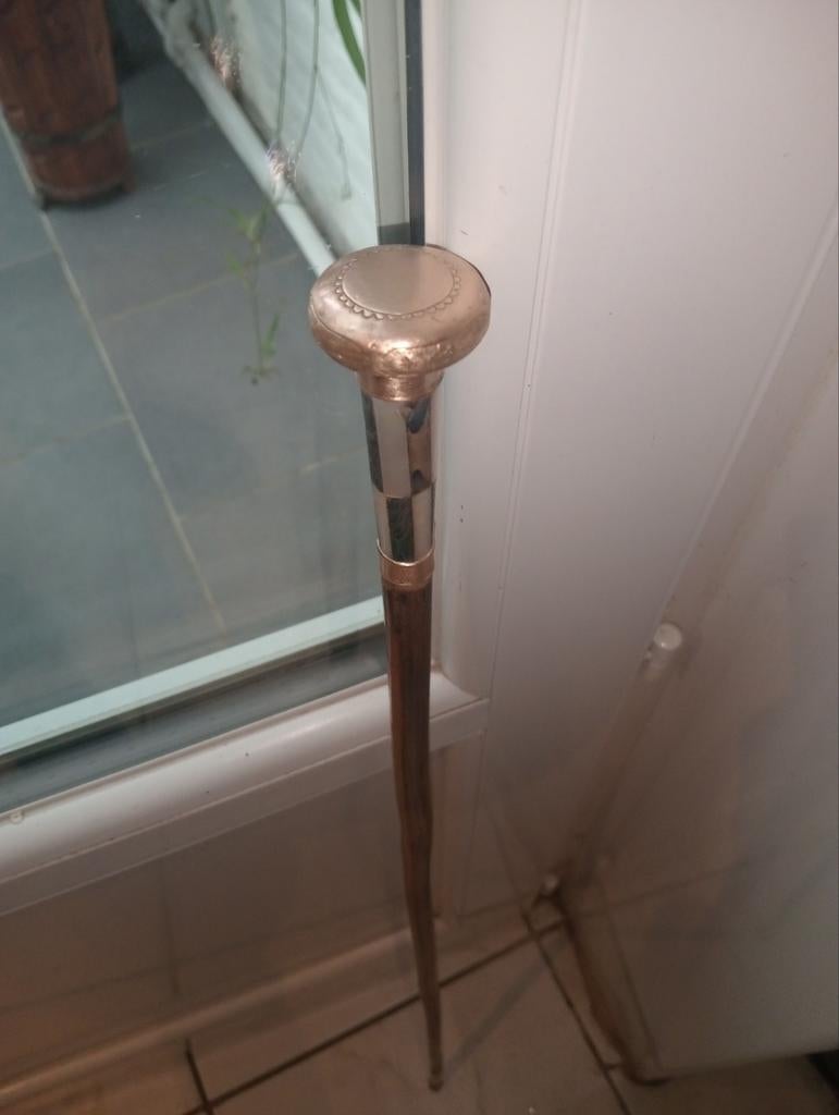 gestempelde wandelstok van 87 cm, Antiek en Kunst, Curiosa en Brocante
