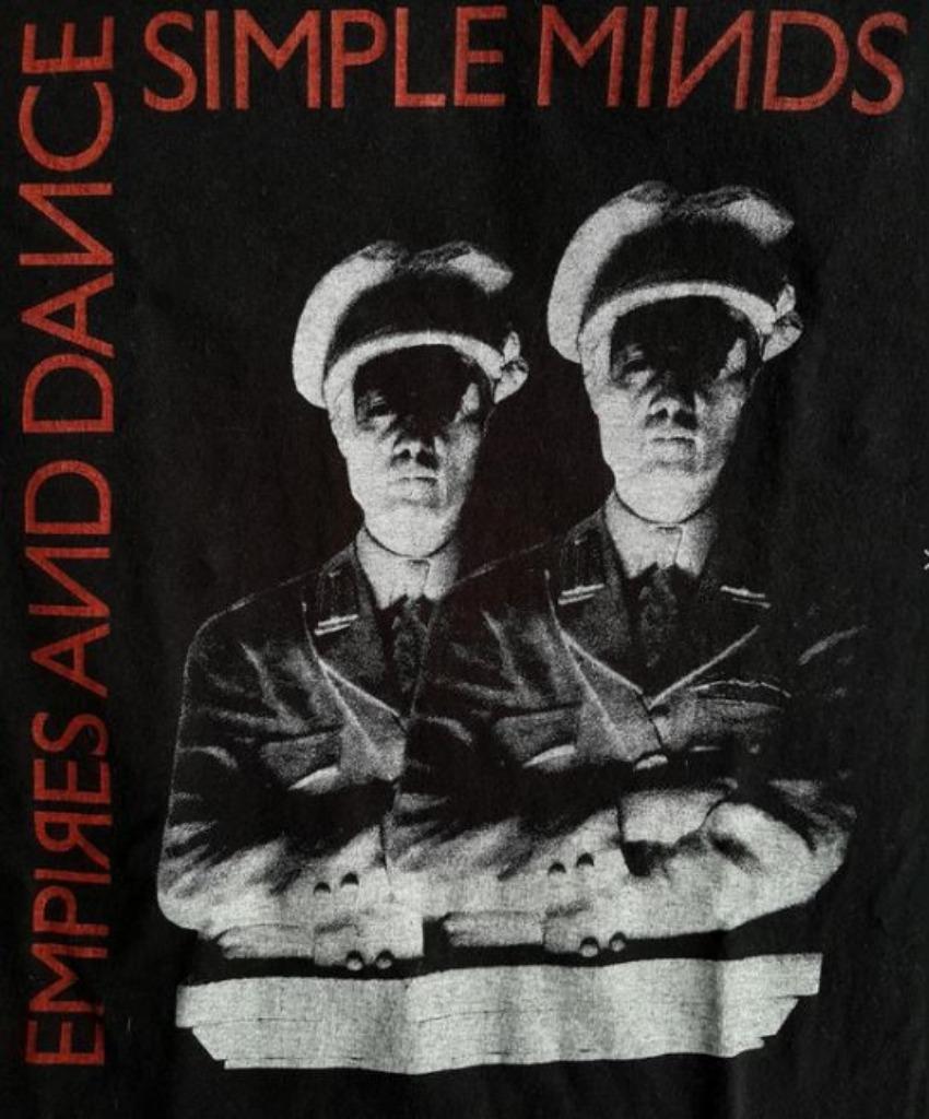 SIMPLE MINDS - T-SHIRT - EMPIRES AND DANCE - SIZE MEDIUM, Porté, Taille 48/50 (M), Simple Minds, Noir