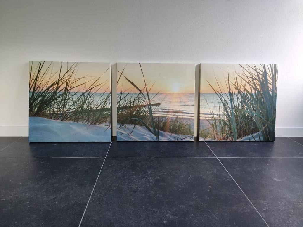 Muurdecoratie Canvas 3-delig, Antiek en Kunst, Ophalen