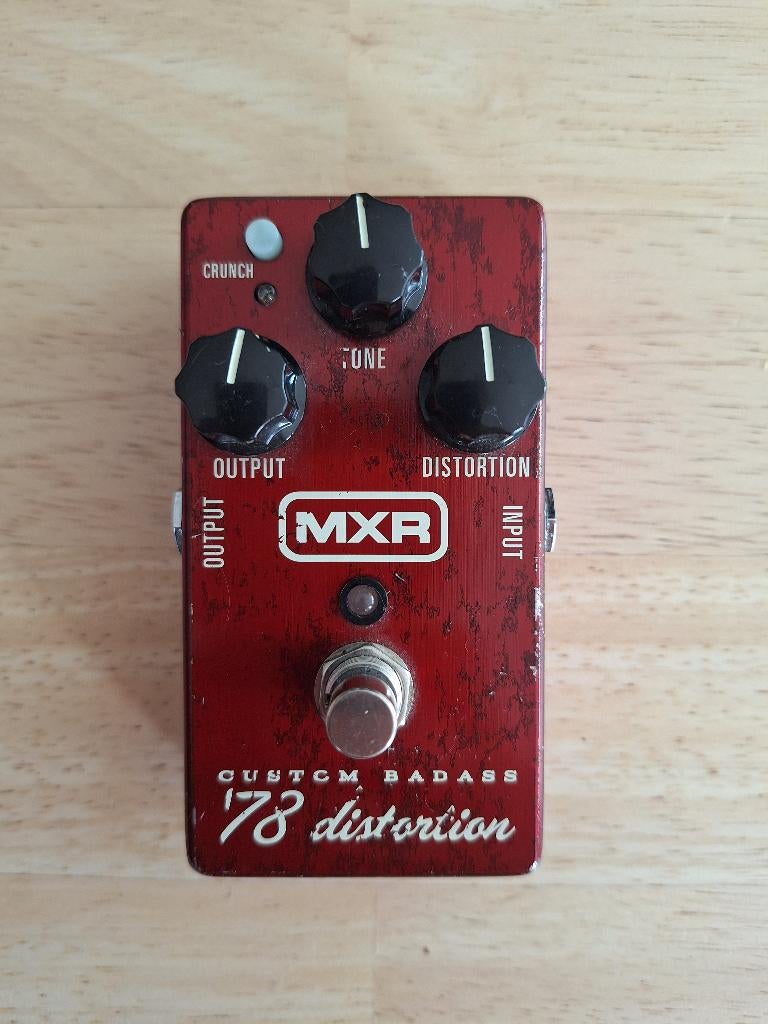MXR custom badass '78 distortion, Ophalen of Verzenden, Gebruikt, Distortion, Overdrive of Fuzz