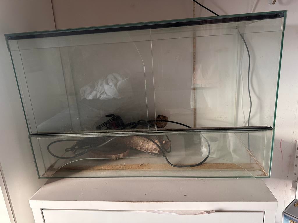 Terrarium pour Pogona – 80x40x50 cm, Animaux & Accessoires, Reptiles & Amphibiens | Accessoires, Comme neuf, Enlèvement