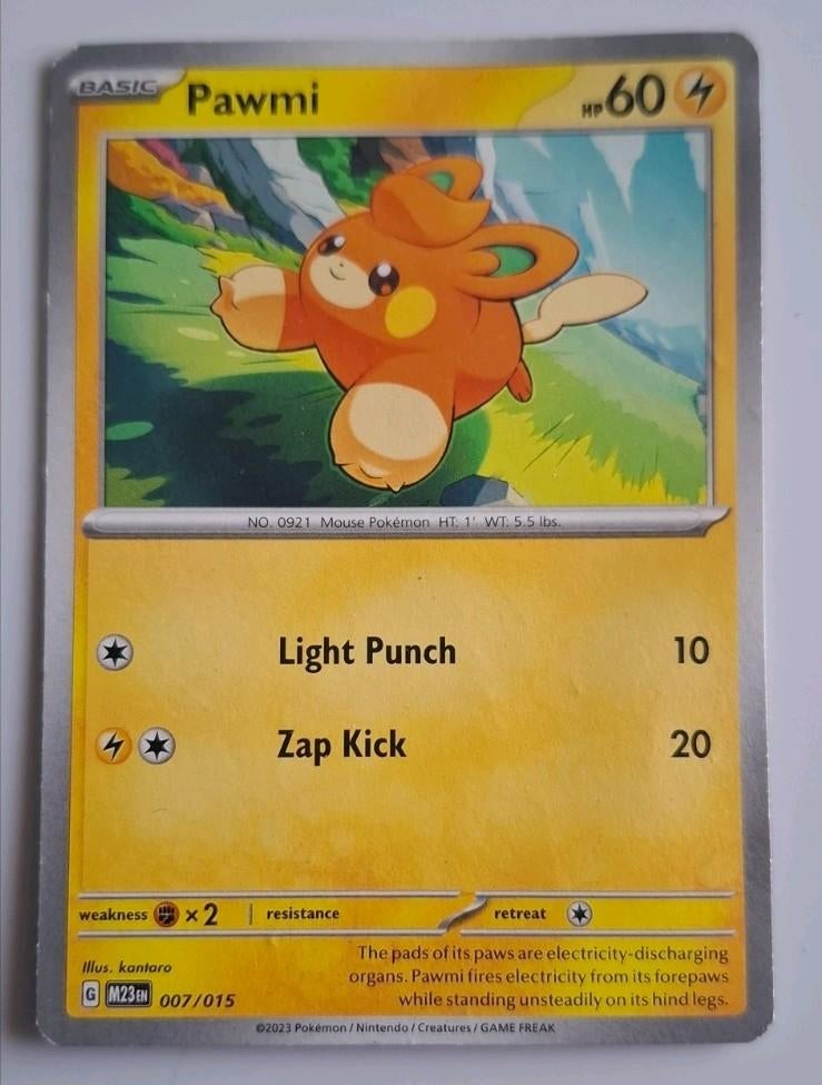 Pokémon Kaart Pawmi 007/015 Nintendo 2023, Verzenden, Zo goed als nieuw
