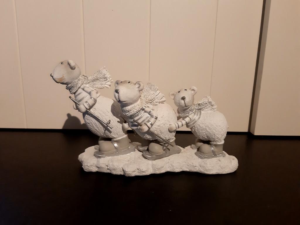 Kerst- winterdecoratie beren, Diversen, Ophalen of Verzenden, Gebruikt
