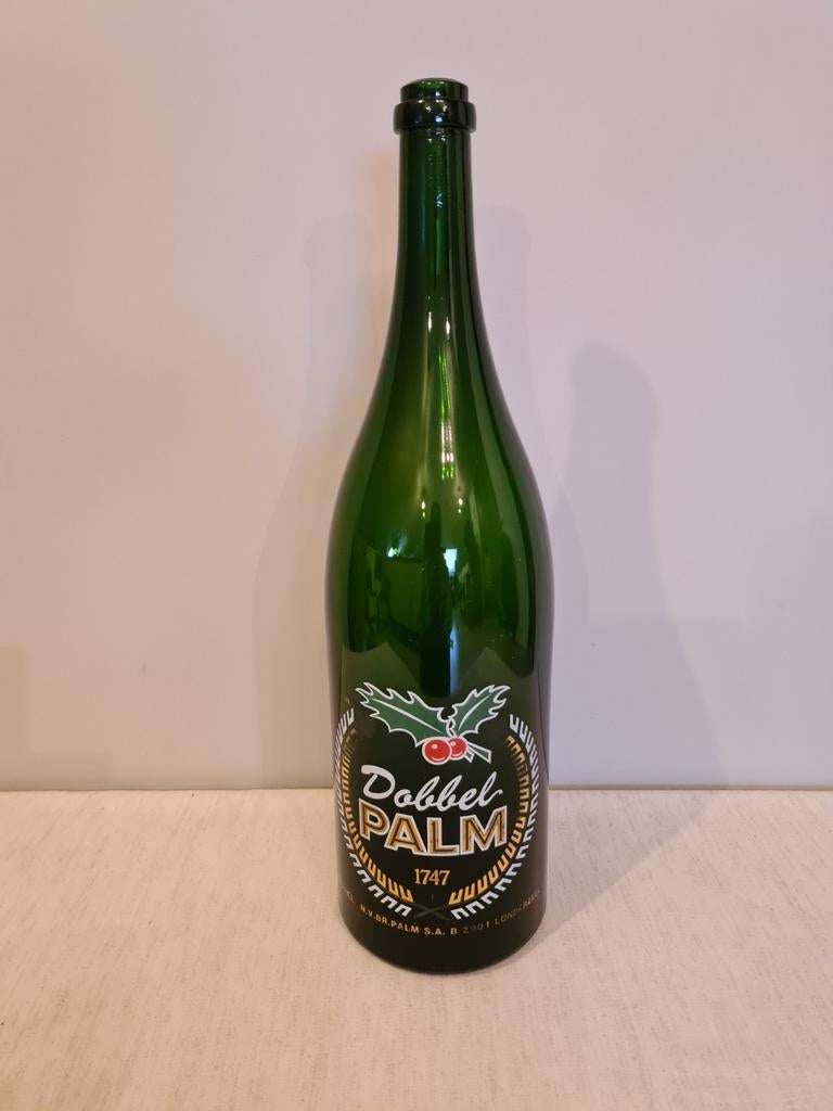 Lege kerst dobbel palm fles 3 liter te koop in Balen, Verzamelen, Ophalen of Verzenden, Zo goed als nieuw, Palm