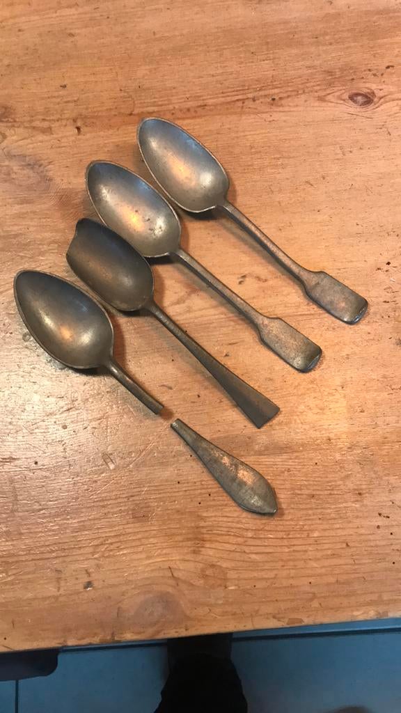 Oude soeplepels, Antiek en Kunst, Ophalen of Verzenden