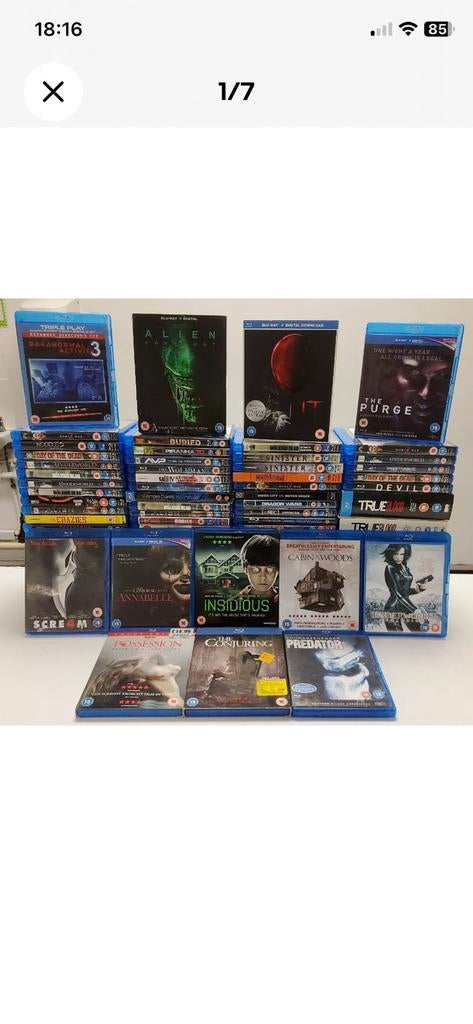 85 x Horror Bluray English only !!, Verzenden, Zo goed als nieuw