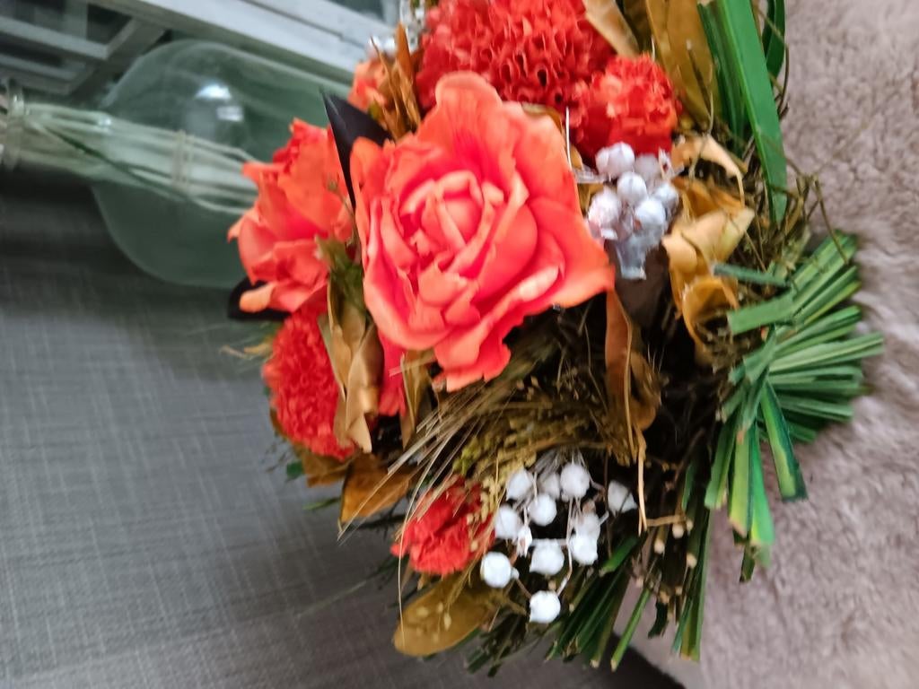 Herfstboeket droogbloemen, Ophalen of Verzenden, Zo goed als nieuw, Binnen