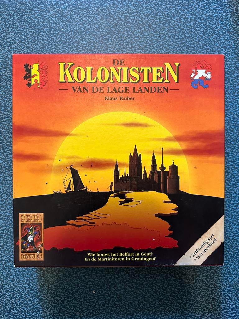 De Kolonisten van de Lage Landen - Gezelschapsspel, Drie of vier spelers, Ophalen of Verzenden, Zo goed als nieuw