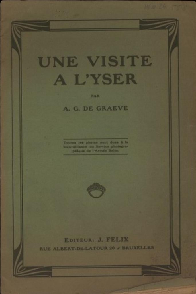 TE KOOP GEVRAAGD: Une visite à l'Yser (De Graeve), Envoi, Utilisé