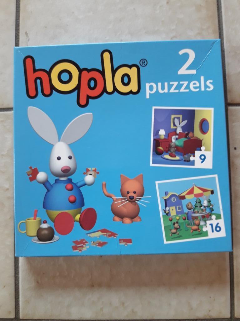 Puzzel Hopla - 2 stuks, Ophalen of Verzenden, 10 tot 50 stukjes, Gebruikt