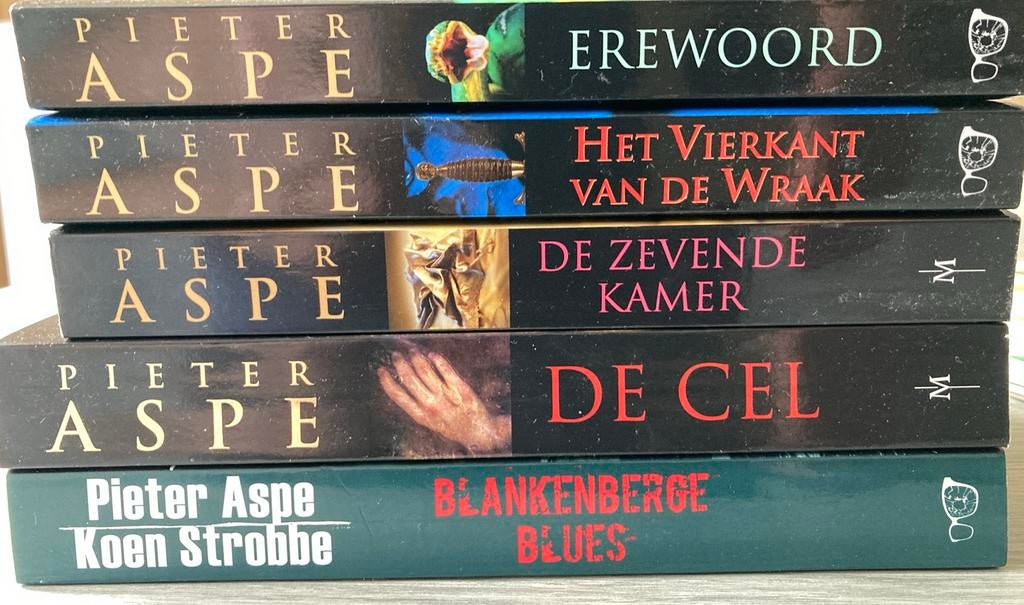 Pieter Aspe - De cel/Eremoord/De zevende kamer/Blankenberge, Enlèvement ou Envoi, Pieter Aspe