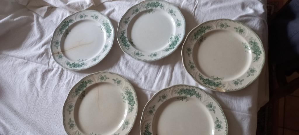 5 Assiettes Boch  Duchesse La Louvière, Enlèvement ou Envoi