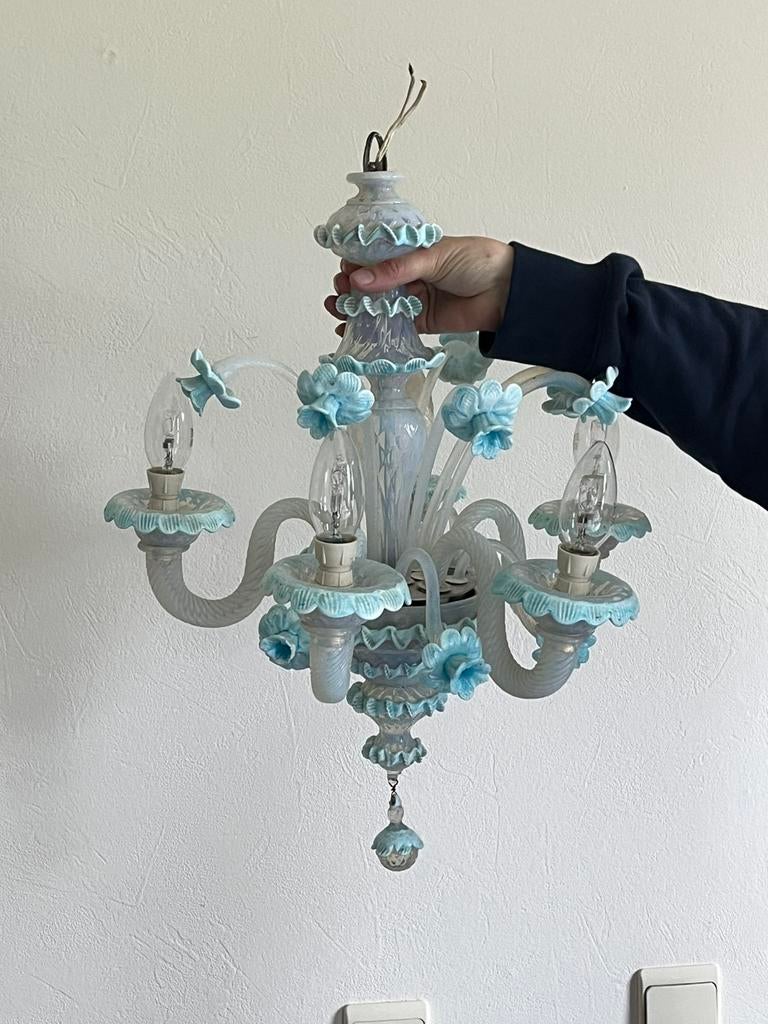 Lustre Murano 4 branches, Huis en Inrichting, Ophalen, Gebruikt