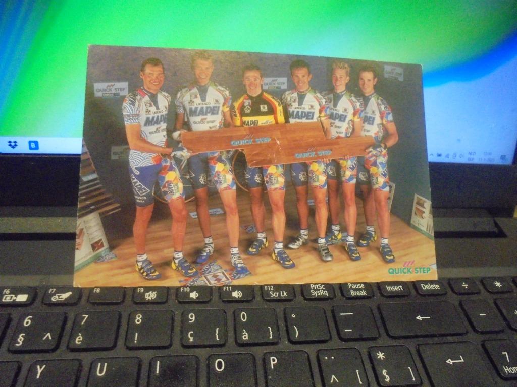 Quick Step ploeg, Verzamelen, Ophalen of Verzenden, Zo goed als nieuw, Prent