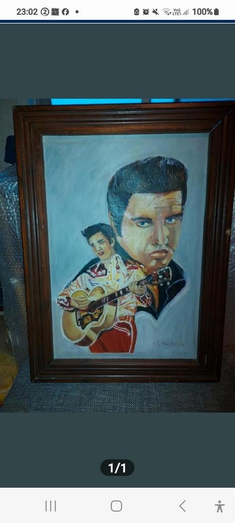 Peinture peinte à la main par Elvis Presley, Enlèvement