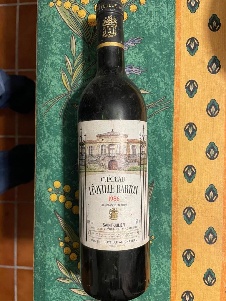 Château leoville barton 1986, Collections, Enlèvement, Comme neuf