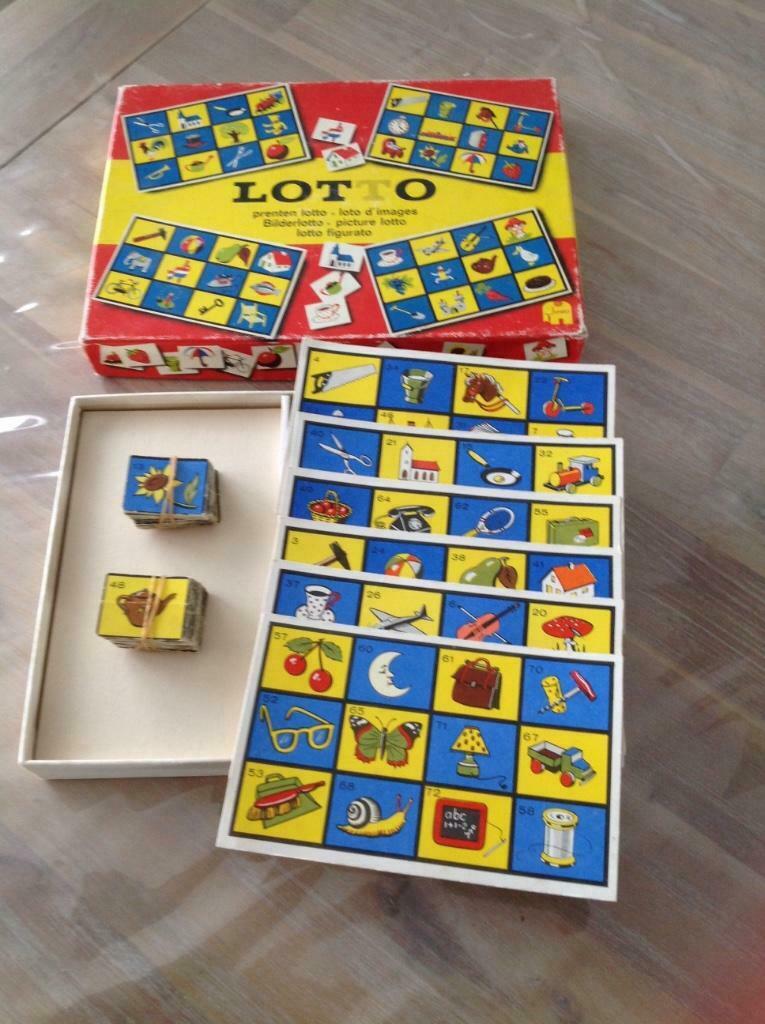 Ancien jeu lotto Jumbo n°203 année 70, Ophalen, Gebruikt