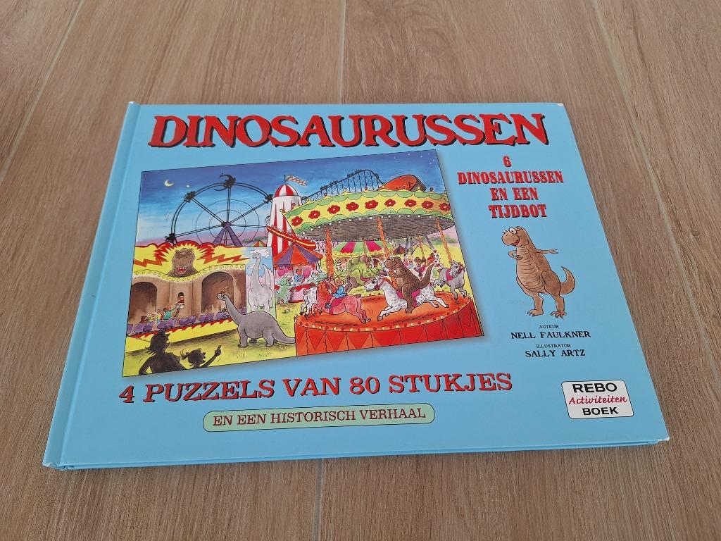 Dinosaurussen puzzelboek, Enlèvement, Plus de 50 pièces, Comme neuf, 4 à 6 ans