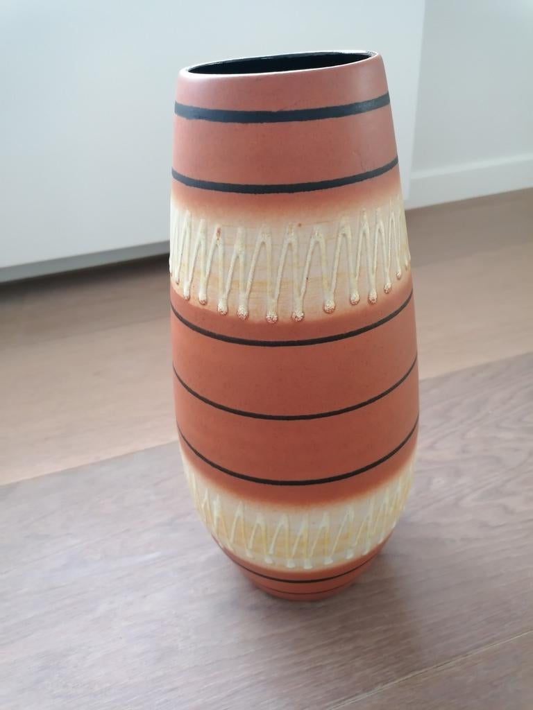 Grote Vintage vaas Scheurich 529-38, Verzamelen, Ophalen