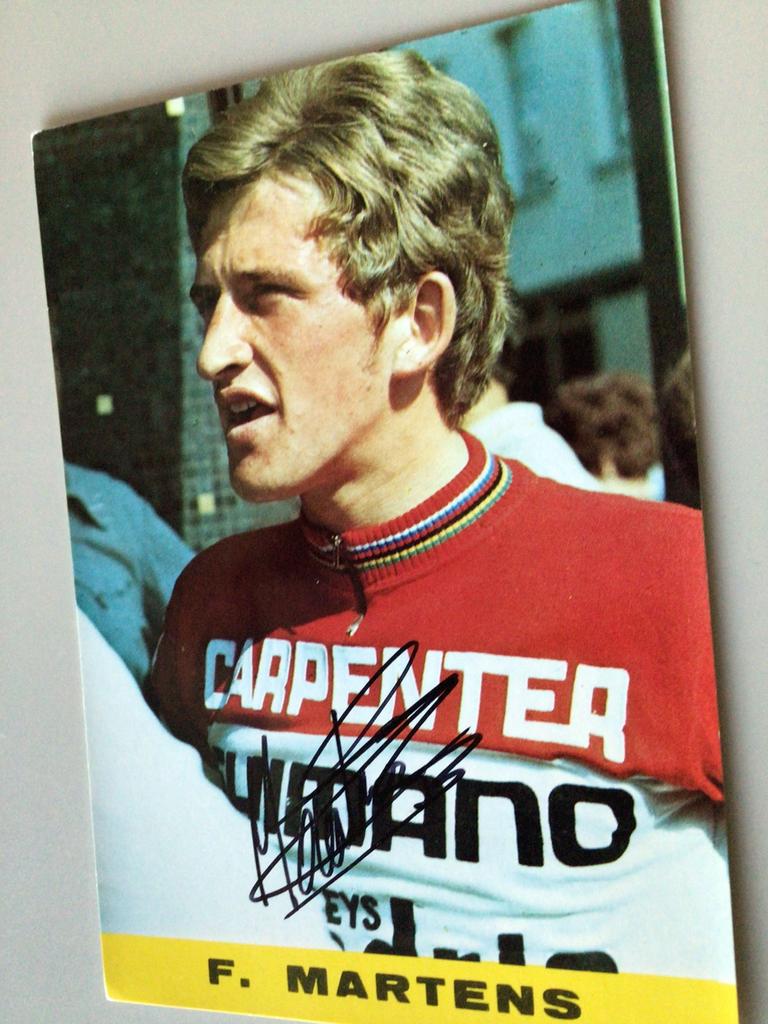 Wielerkaart team flandria freddy maertens signe, Envoi, Comme neuf