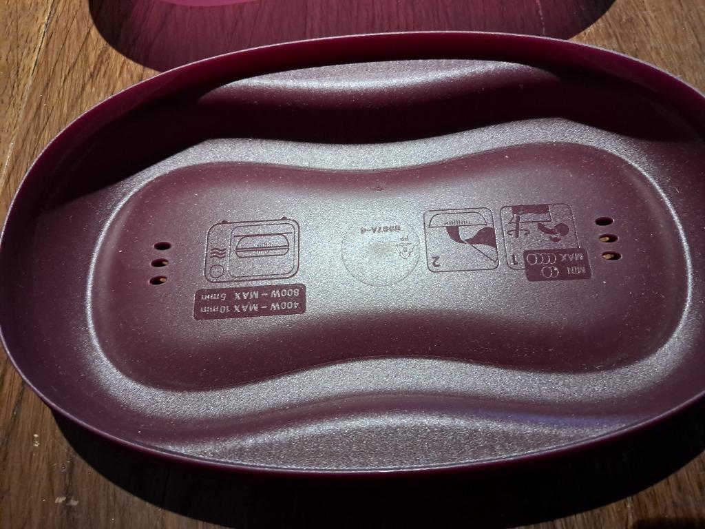 Omeletmaker microgolf tupperware, Huis en Inrichting, Keuken | Tupperware, Ophalen, Zo goed als nieuw, Paars, Overige typen