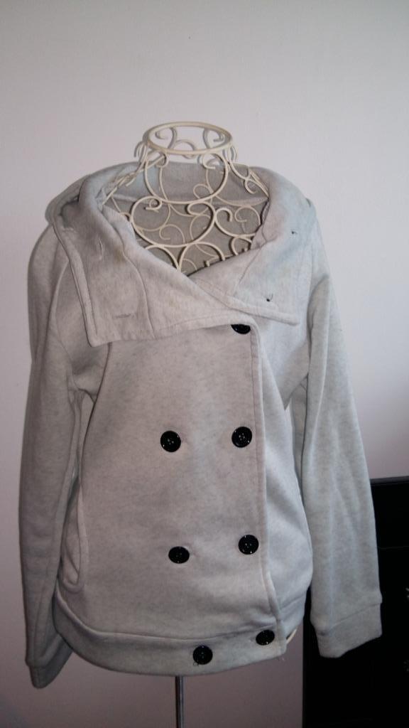 Veste à capuche gris clair neuve, Neuf, Taille 38/40 (M), Gris, Sans marque