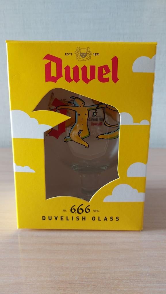 Duvel glas ' The 6 Hop devils'' 666 duvelish glass., Enlèvement ou Envoi, Neuf, Verre ou Verres, Duvel