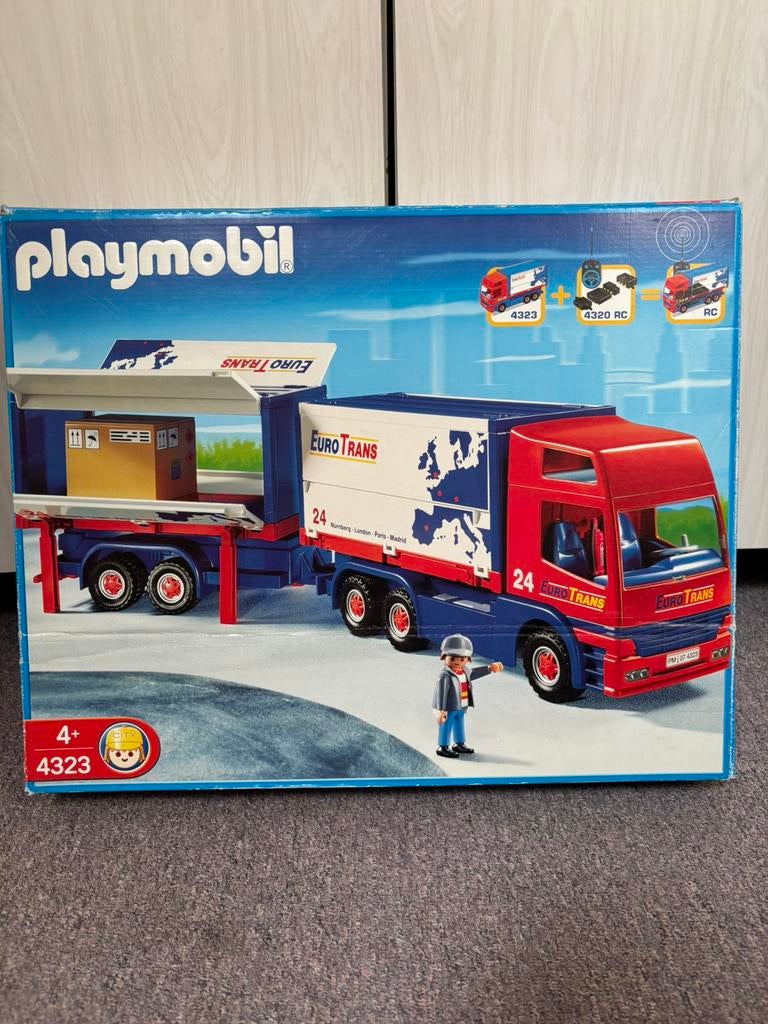 Euro trans playmobil 4323, Ophalen, Gebruikt, Complete set
