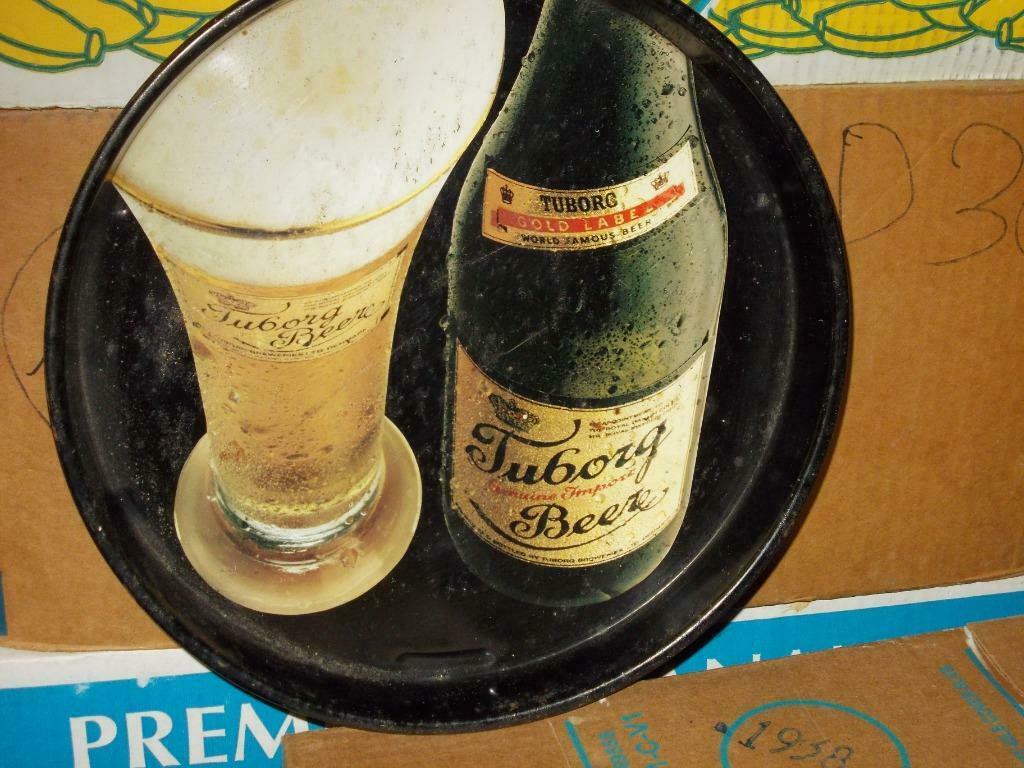 Beersign.Reclame.Bierplateau.Tuborg Beer, Ophalen of Verzenden, Gebruikt, Gebruiksvoorwerp