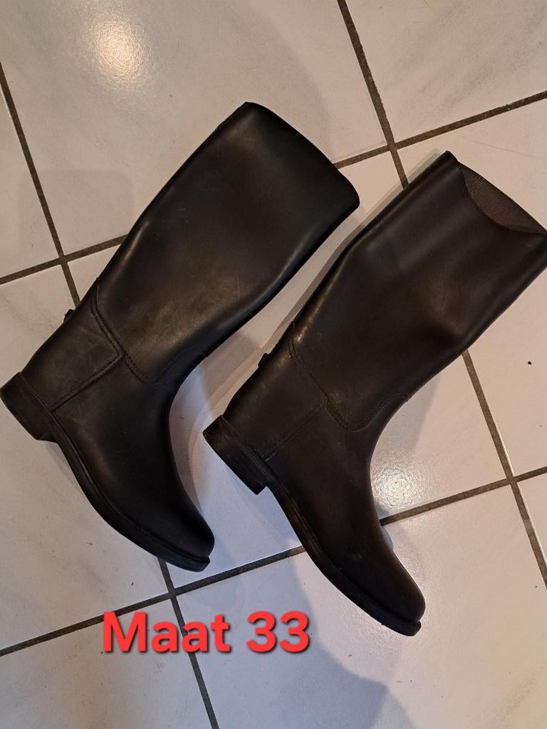 Bottes d'équitation noires - taille 33, Enlèvement, Utilisé, Chaussures, Autres espèces