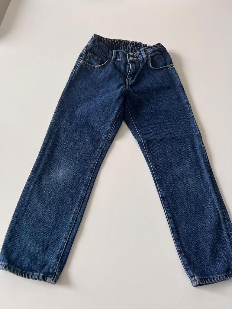 Donkerblauwe jeans maat 140 van JBC, Broek, Meisje, Ophalen of Verzenden, Zo goed als nieuw