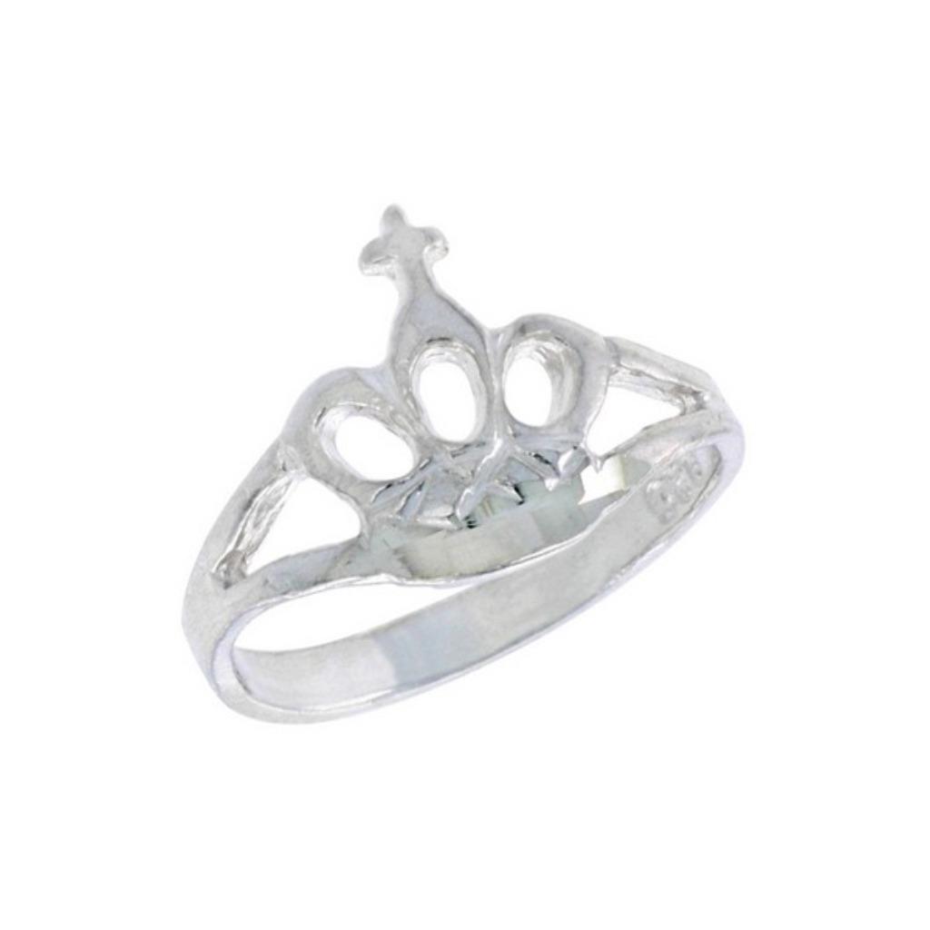 Bague pour enfant en argent sterling 925 avec couronne de pr, Enlèvement ou Envoi, Neuf, Argent, Bague