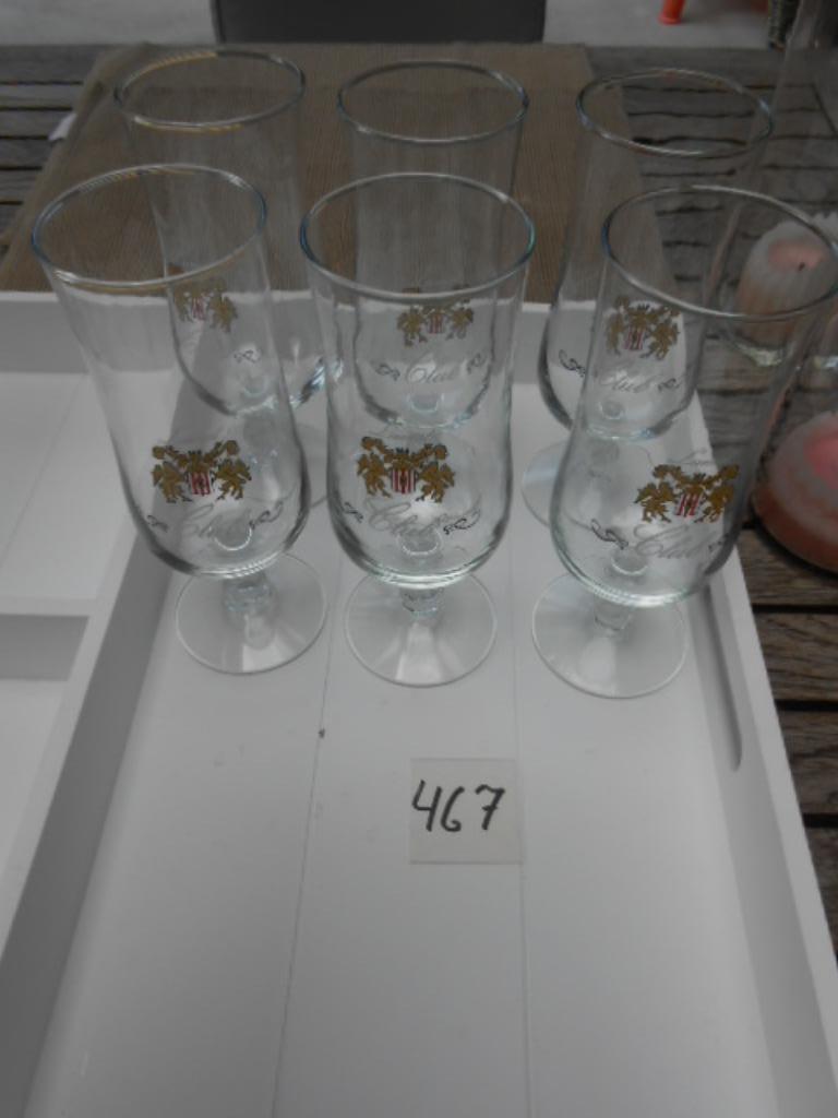 Club Lamot bierglas Belgisch bierglas aantal 6 stuks, Verzamelen, Glas en Drinkglazen, Ophalen of Verzenden, Zo goed als nieuw