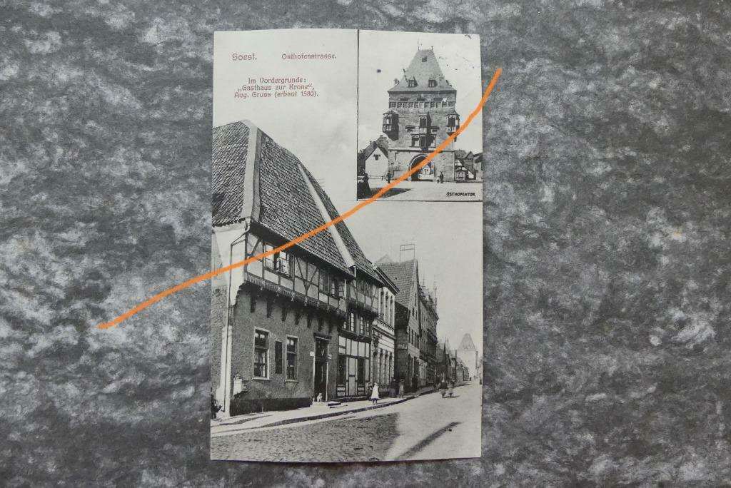 Postkaart 18/9/1911 Soest, Osthofenstrasse, Duitsland, Verzamelen, Ophalen of Verzenden, Voor 1920, Gelopen, Duitsland