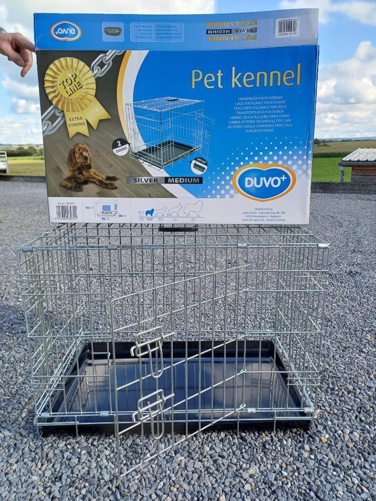 Cage pliable en fer pour chien de taille moyenne, Animaux & Accessoires, Accessoires pour chiens, Enlèvement, Comme neuf