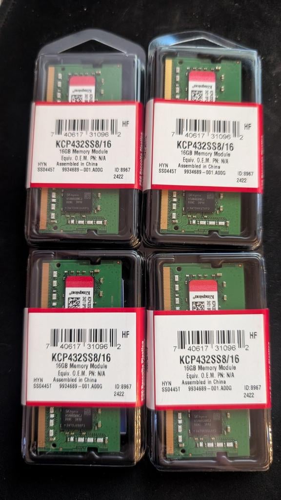 Kingston Technology KCP432SS8/16 ddr4 sodimm, Computers en Software, RAM geheugen, Laptop, 16 GB, DDR4, Ophalen