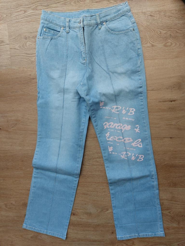 jeansbroek in maat 40, Ophalen of Verzenden, Gedragen, Blauw, W32 (confectie 46) of kleiner