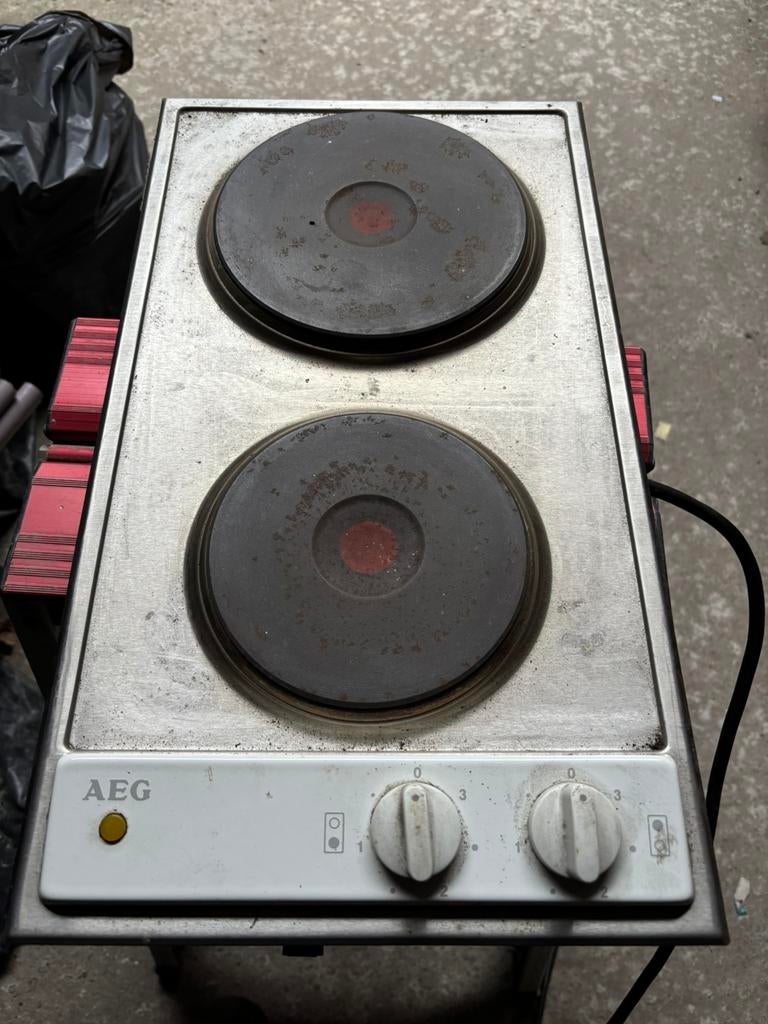 AEG inbouwkookplaat 3500W, Encastré, Enlèvement, Utilisé, 3 zones de cuisson ou moins