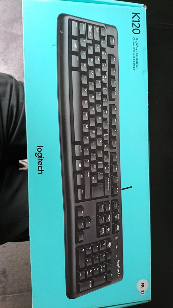 Clavier filaire Logitech K120 France, Enlèvement, Comme neuf