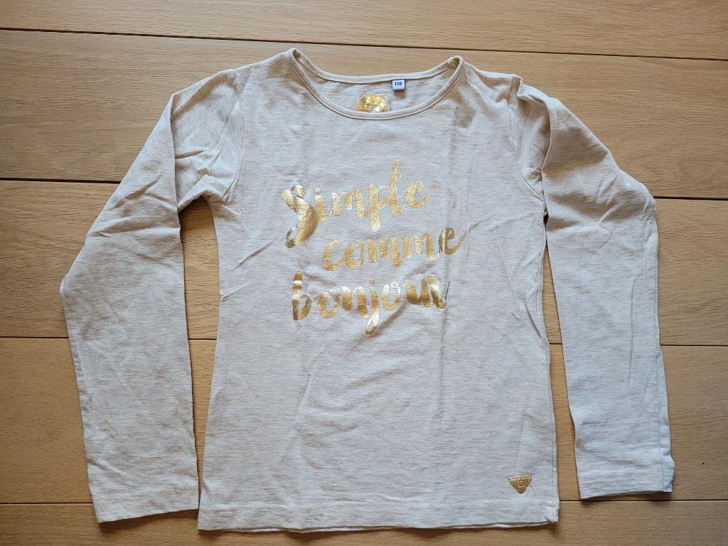 Longsleeve "Simple comme bonjour" - Stones and Bones - 8 j., Gebruikt, Meisje, Ophalen of Verzenden, Stones & Bones