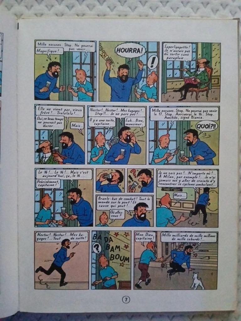 Tintin : Les Bijoux de la Castafiore, Enlèvement ou Envoi, Une BD, Utilisé, Hergé