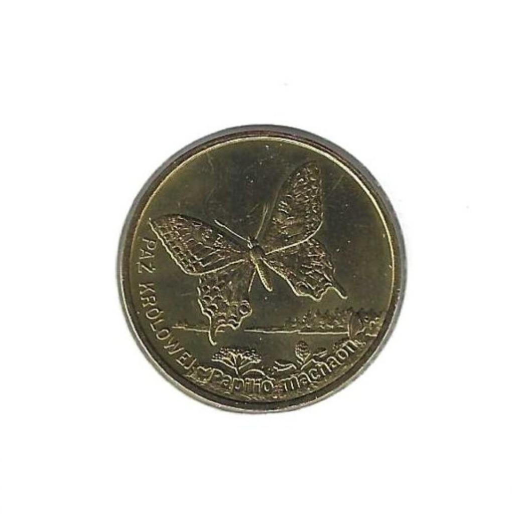 Polen, 2 Zlote 2001, Butterfly., Enlèvement ou Envoi, Pologne, Monnaie en vrac