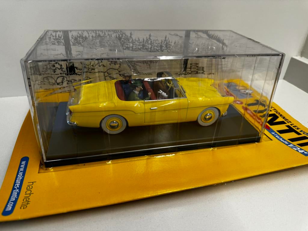 Kuifje auto 1:24 de bordurische cabrio zaak zonnebloem no24, Ophalen of Verzenden, Kuifje, Nieuw